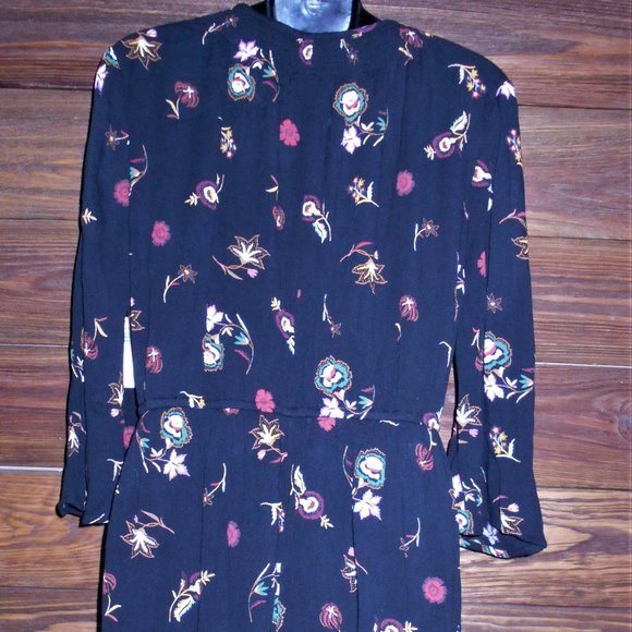 NEW OLD NAVY BLUE FLORAL DRESS. SZ L - Picture 4 of 8